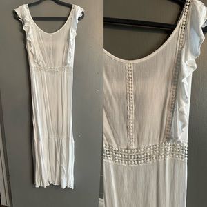 White Swim Cover Up Dress